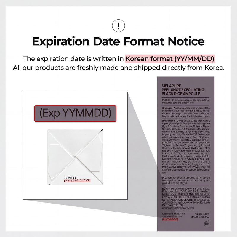 Peel Shot Glow Black Rice Ampoule