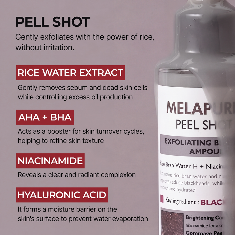 Peel Shot Glow Black Rice Ampoule